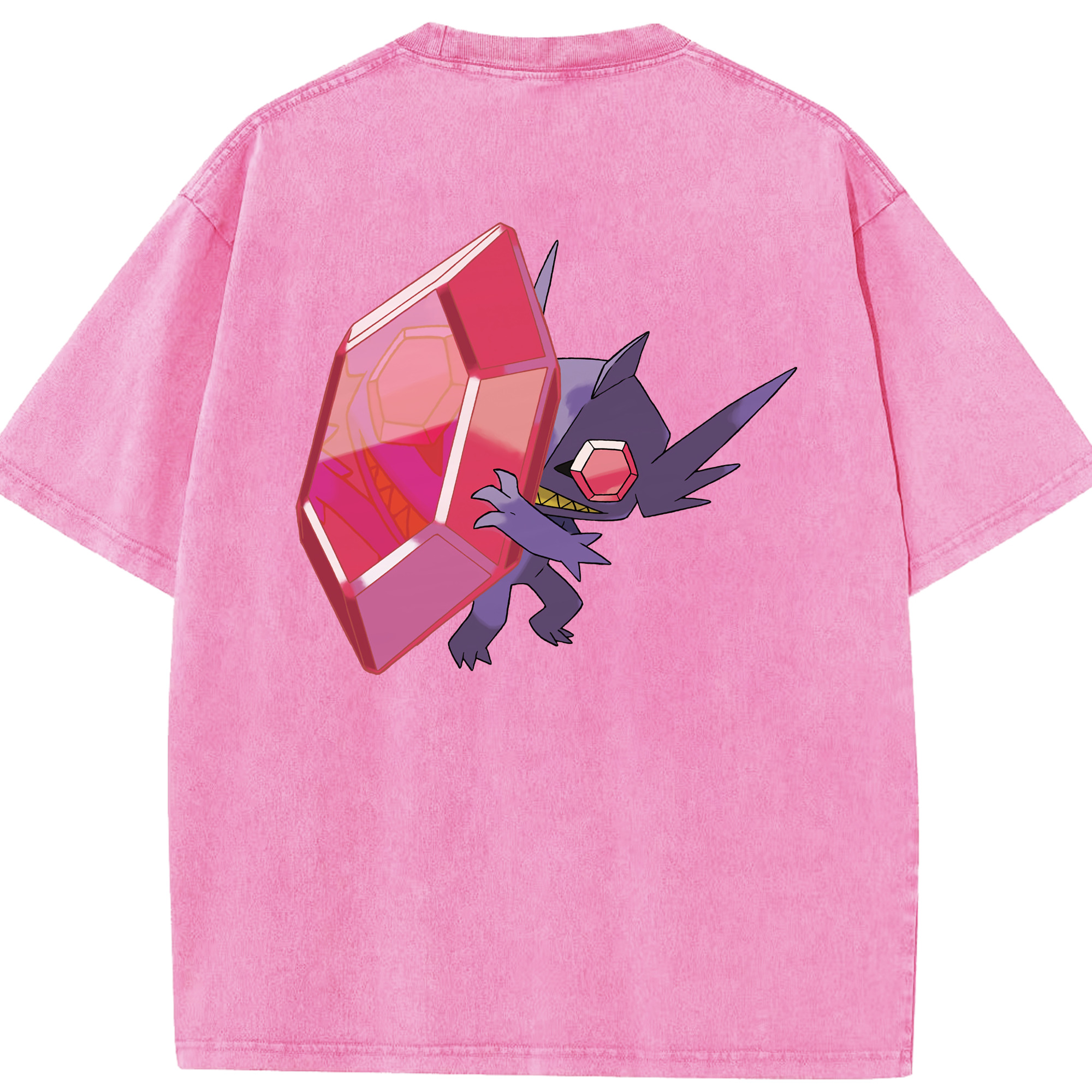 （画像用） ポケットモンスター Pokémon 綿100% ヴィンテージ風 半袖Tシャツ（背面プリント）